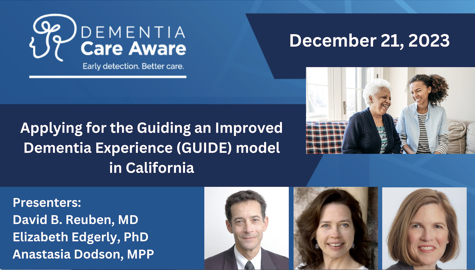 Applying for the GUIDE model in California with Dave Reuben, MD