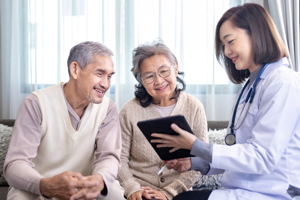 PCP with caregiver and patient
