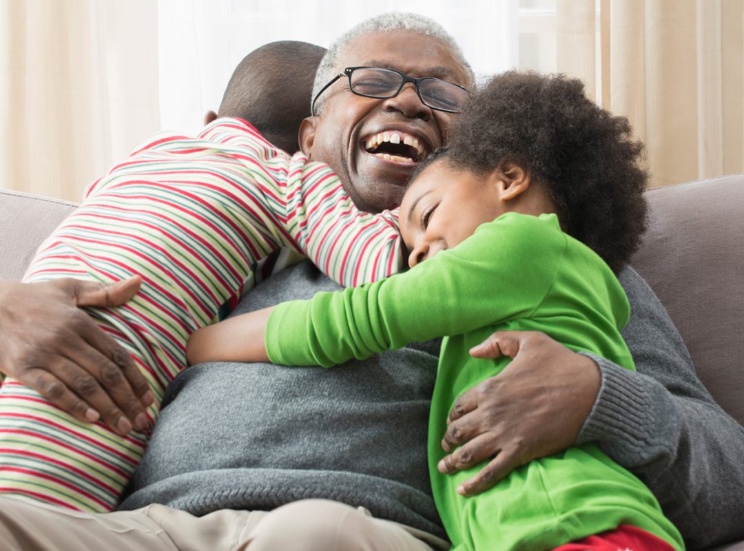 Grandfather with Grandchildren